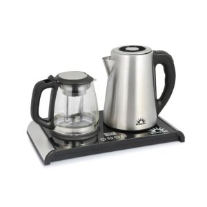 چای ساز سان رایز با کتری استیل